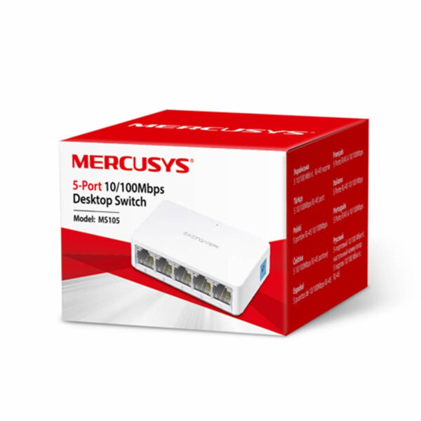 Switch Mercusys MS105 de 5 puertos 10-100