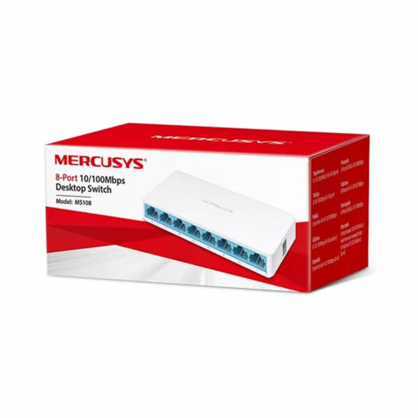 Switch Mercusys MS108 de 8 puertos 10-100